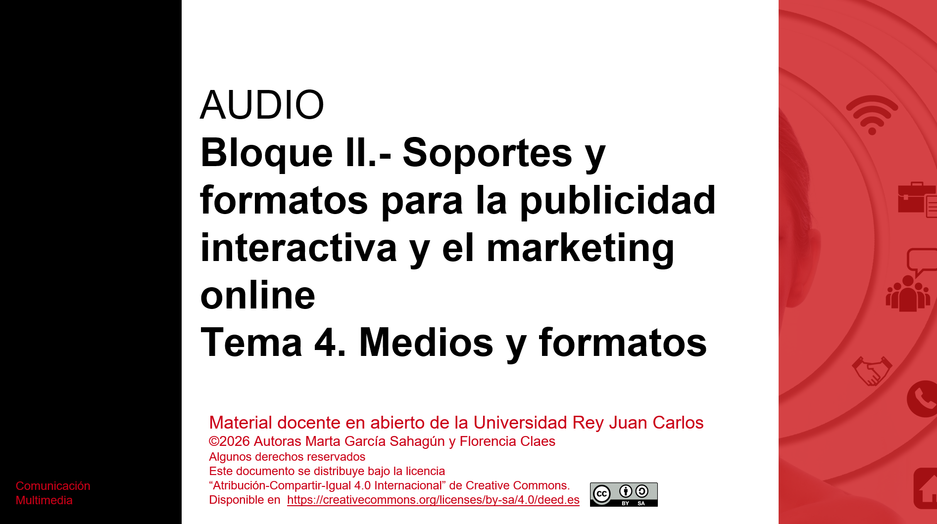 Bloque II.- Soportes y formatos para la publicidad interactiva y el marketingonline Tema 4. Medios y formatos